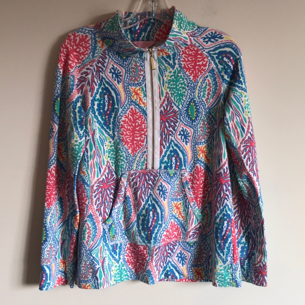 Lilly Pulitzer Half Zip! Size Small - image 1